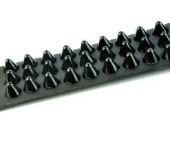 Funk Plus Three Row Tall British Cone Cone Stud Wristband Accessories