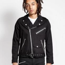 Tripp NYC Classic Black Moto Jacket (Only Size Medium Left!) Guys