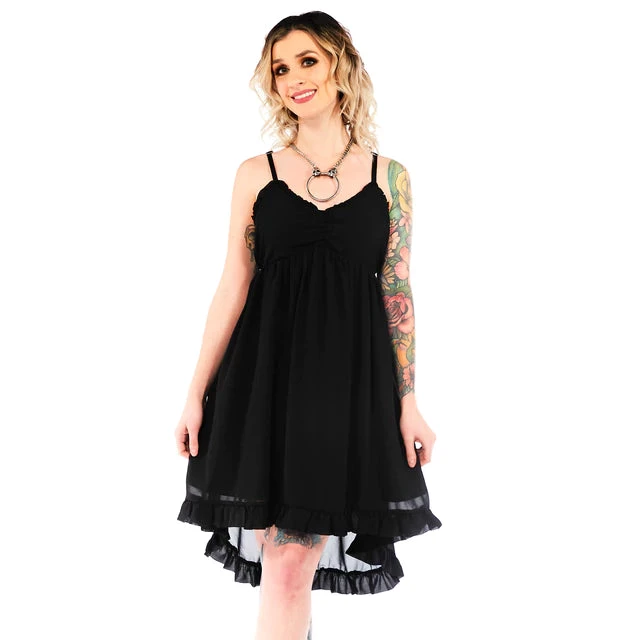 Sourpuss Black Hi-Low Dress Gals 8 Sourpuss Black Hi-Low Dress Gals