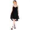 Sourpuss Black Hi-Low Dress Gals