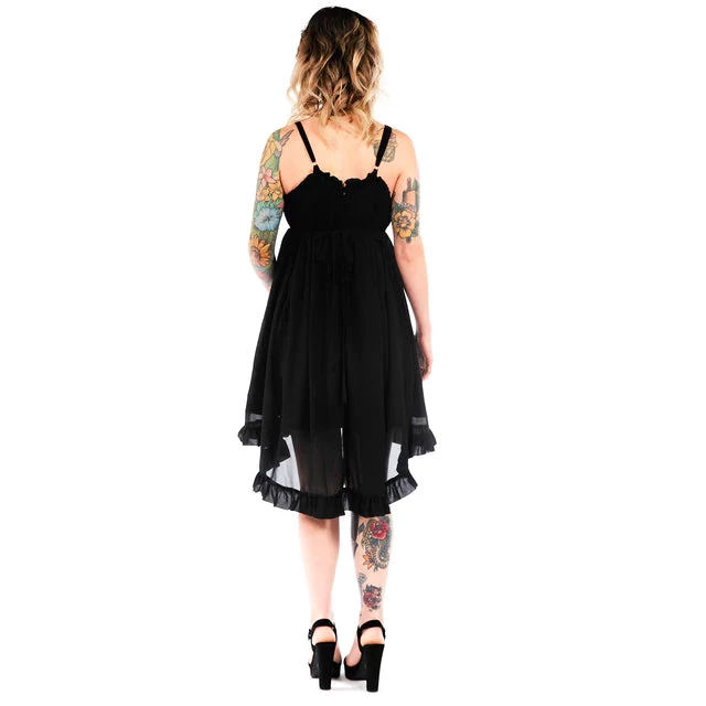 Sourpuss Black Hi-Low Dress Gals 7 Sourpuss Black Hi-Low Dress Gals