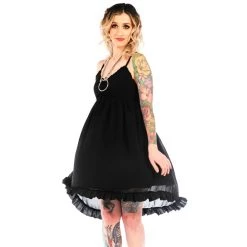 Sourpuss Black Hi-Low Dress Gals 11 Sourpuss Black Hi-Low Dress Gals