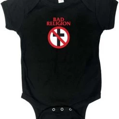 Band Merchandise Kids // Baby Bad Religion Cross Buster Logo Onesie