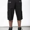 KillStar Bust Out Black Cargo Shorts Guys
