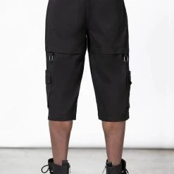 KillStar Bust Out Black Cargo Shorts Guys