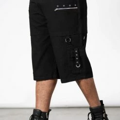 KillStar Bust Out Black Cargo Shorts Guys