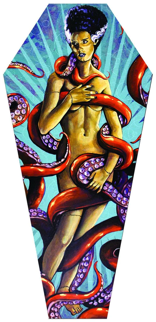 Lowbrow Art Company Birth Of The Bride Coffin Stretched Canvas Housewares 3 Lowbrow Art Company Birth Of The Bride Coffin Stretched Canvas Housewares