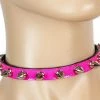 Funk Plus Accessories Hot Pink Spike Patent Leather Choker