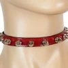 Funk Plus Red Spike Patent Leather Choker