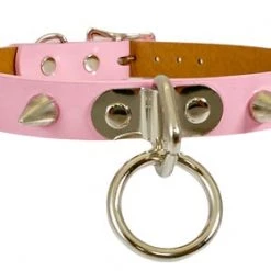 Funk Plus Gals Shiny Bubblegum Pink Spiked Choker 5 Funk Plus Gals Shiny Bubblegum Pink Spiked Choker
