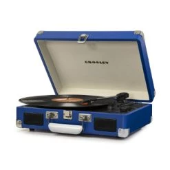 Crosley Cruiser Plus Portable Turntable With Bluetooth In/Out - Blue