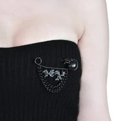 KillStar Accessories Crossover Safety Pin Black