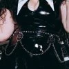 KillStar Black Gloss Curses Chain Belt Gals