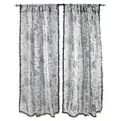Sourpuss Housewares Night Walker Print Window Curtains