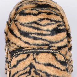 DeadRockers Gals Fuzzy Tiger Print Mini Back Pack 12 DeadRockers Gals Fuzzy Tiger Print Mini Back Pack