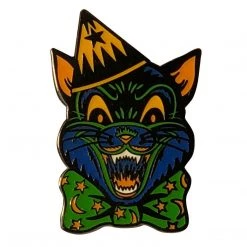 Retro-A-Go-Go Patches Crazy Cat Collectible Pin