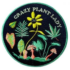 Groovy Things Patches Crazy Plant Lady Patch