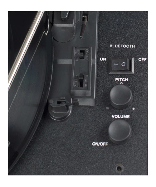 Crosley Cruiser Deluxe Turntable W/ Bluetooth - Black 4 Crosley Cruiser Deluxe Turntable W/ Bluetooth - Black