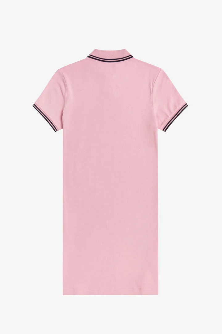 Fred Perry Twin Tipped Polo Dress Chalky Pink 5 Fred Perry Twin Tipped Polo Dress Chalky Pink