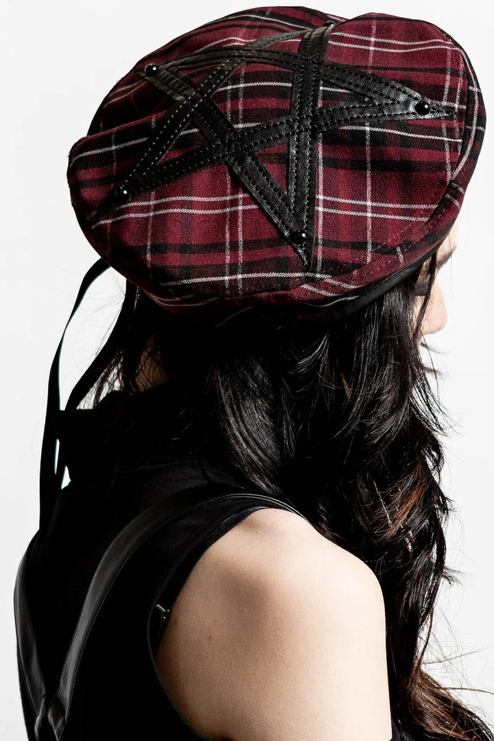 KillStar Dark Fate Beret Blood Plaid Gals 4 KillStar Dark Fate Beret Blood Plaid Gals