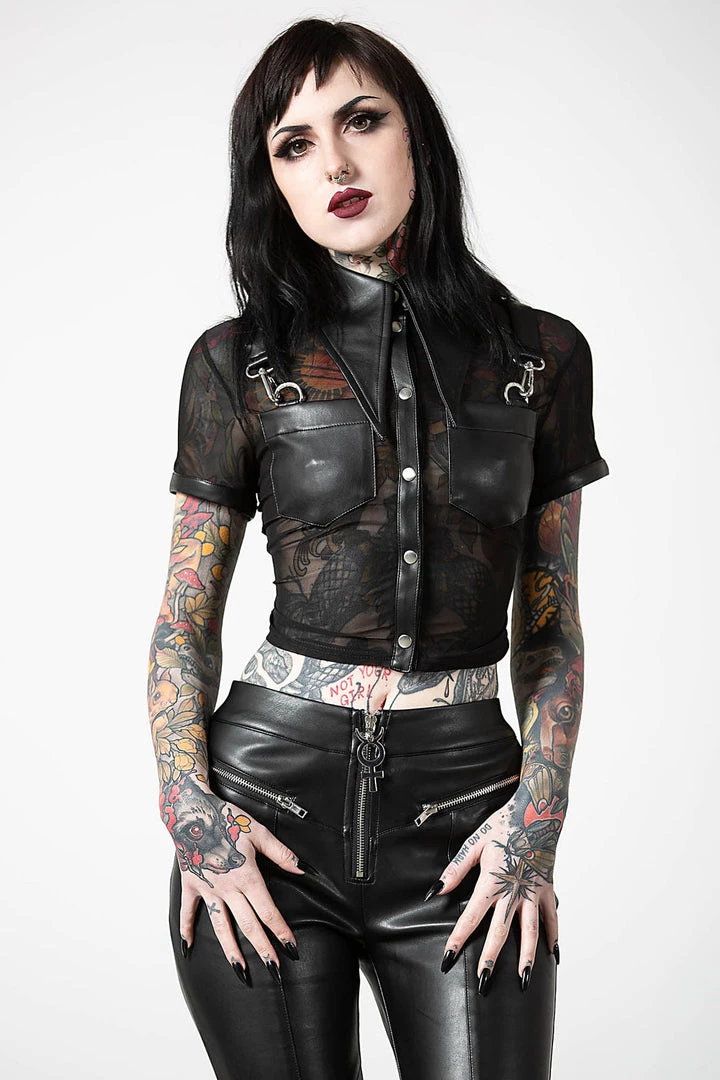 KillStar Gals Dark Halo Crop Shirt 3 KillStar Gals Dark Halo Crop Shirt