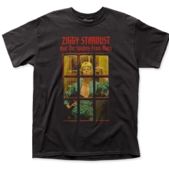 Band Merchandise David Bowie Ziggy Phone Booth Band Shirt