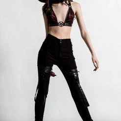 KillStar Gals Dead Resistance Skinny Jeans Black