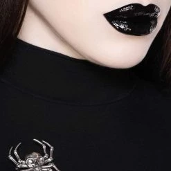 KillStar Deadly Spider Brooch Silver Pins