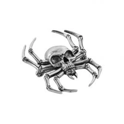 KillStar Deadly Spider Brooch Silver Pins