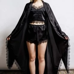 DeadRockers Gals Deadly Daze Satin Robe 10 DeadRockers Gals Deadly Daze Satin Robe