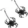 KillStar Gals Deadly Black Earrings