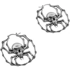 KillStar Deadly Hoop Earrings Silver