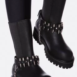 KillStar Deadman's Bullet Strap Boots Gals