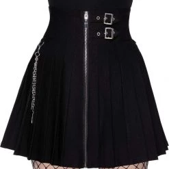 KillStar Gals Devil In Disguise Black Skirt
