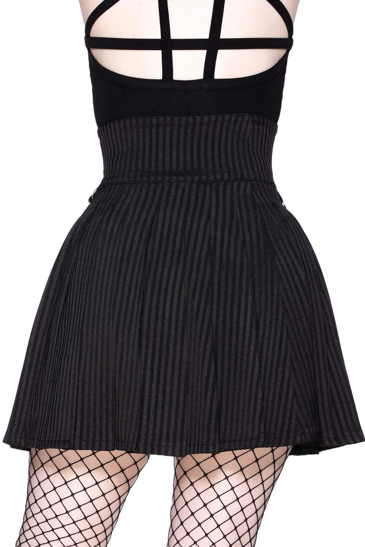 KillStar Devil In Disguise Pinstriped Skirt Gals 4 KillStar Devil In Disguise Pinstriped Skirt Gals