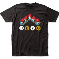 Band Merchandise Guys DEVO Whip It Floating Heads Band Shirt