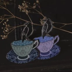 Lively Ghosts Nevermore Enamel Pin