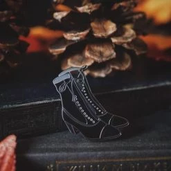 Lively Ghosts Salem Boots Pin Patches