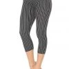 DeadRockers Black Pinstripe Capri Leggings 1 DeadRockers Black Pinstripe Capri Leggings