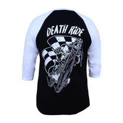 Black Market Art Company Death Ride Mens Baseball Shirt Guys