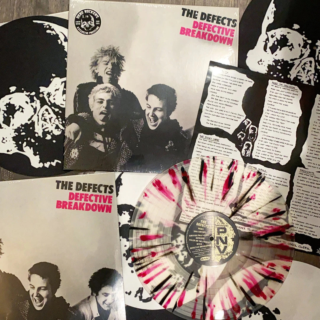 DeadRockers Defects - Defective Breakdown LP Exclusive Splatter 3 DeadRockers Defects - Defective Breakdown LP Exclusive Splatter