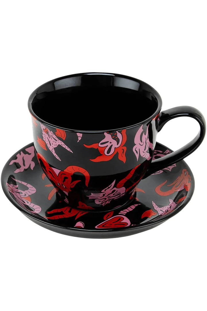 KillStar Devil's Play Mug & Saucer Housewares 4 KillStar Devil's Play Mug & Saucer Housewares