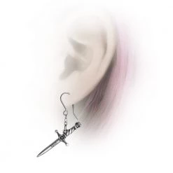 Alchemy Of England Gals Hand Of Macbeth Dagger Earrings