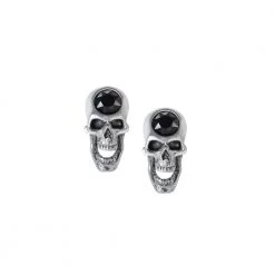 Alchemy Of England Gals Screaming Skull Stud Earrings