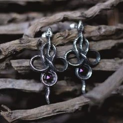 Alchemy Of England Gals Tercia Serpent Earrings