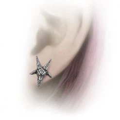 Alchemy Of England Accessories Baphomet Stud Earrings