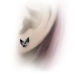 Alchemy Of England Cauchmar Bat Stud Earrings Accessories