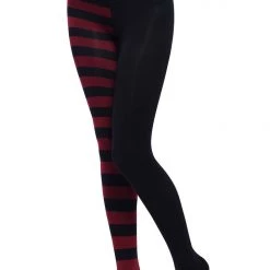 KillStar Blood Red Striped Ella Tights Gals