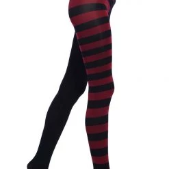 KillStar Blood Red Striped Ella Tights Gals 7 KillStar Blood Red Striped Ella Tights Gals