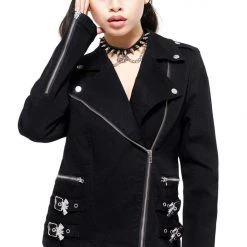 KillStar Endless Sleep Bat Buckle Biker Jacket Gals